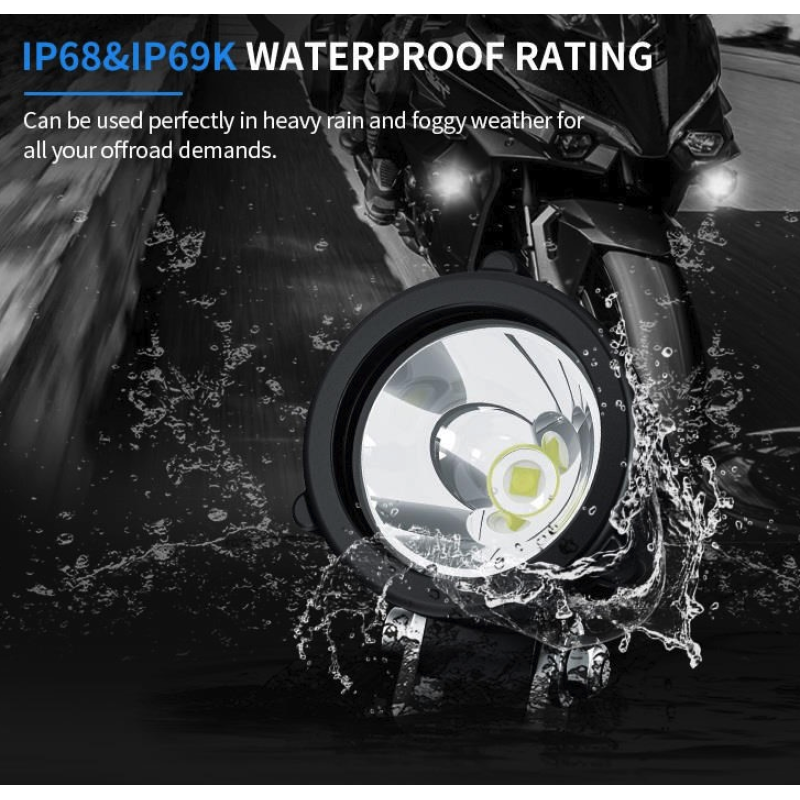 AURORA Tālās Gaismas Papildlukturis 10w Apaļš 58mm E-sertifikāts (1Lux=158m)